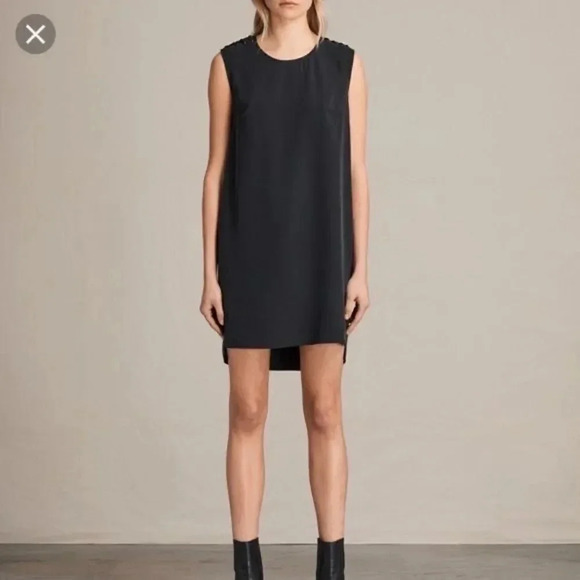 All Saints Black Kaili Laced Dress - Picture 2 of 15